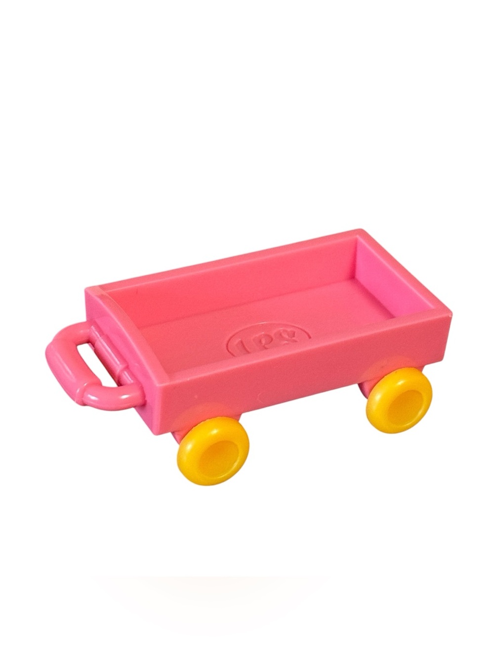 Hasbro Littlest Pet Shop pink Accessory Wagon with Yellow Wheels